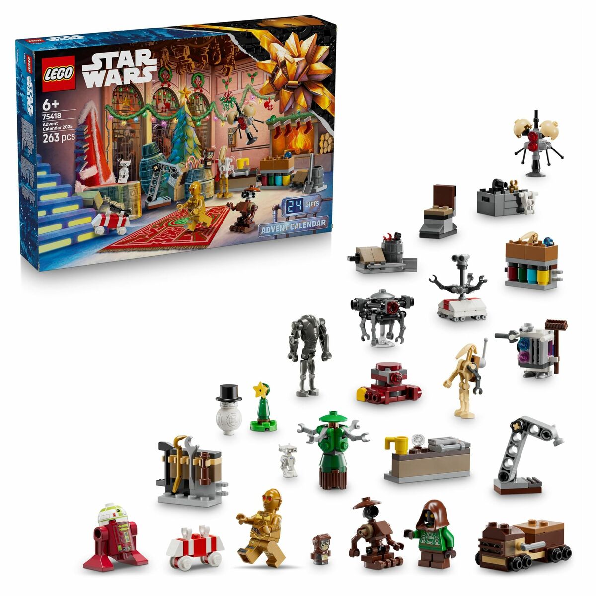 Set de construction Lego 75418 Advent Calendar 2025 Star Wars 263 Pièces - Jouets et jeux premium pour bébé