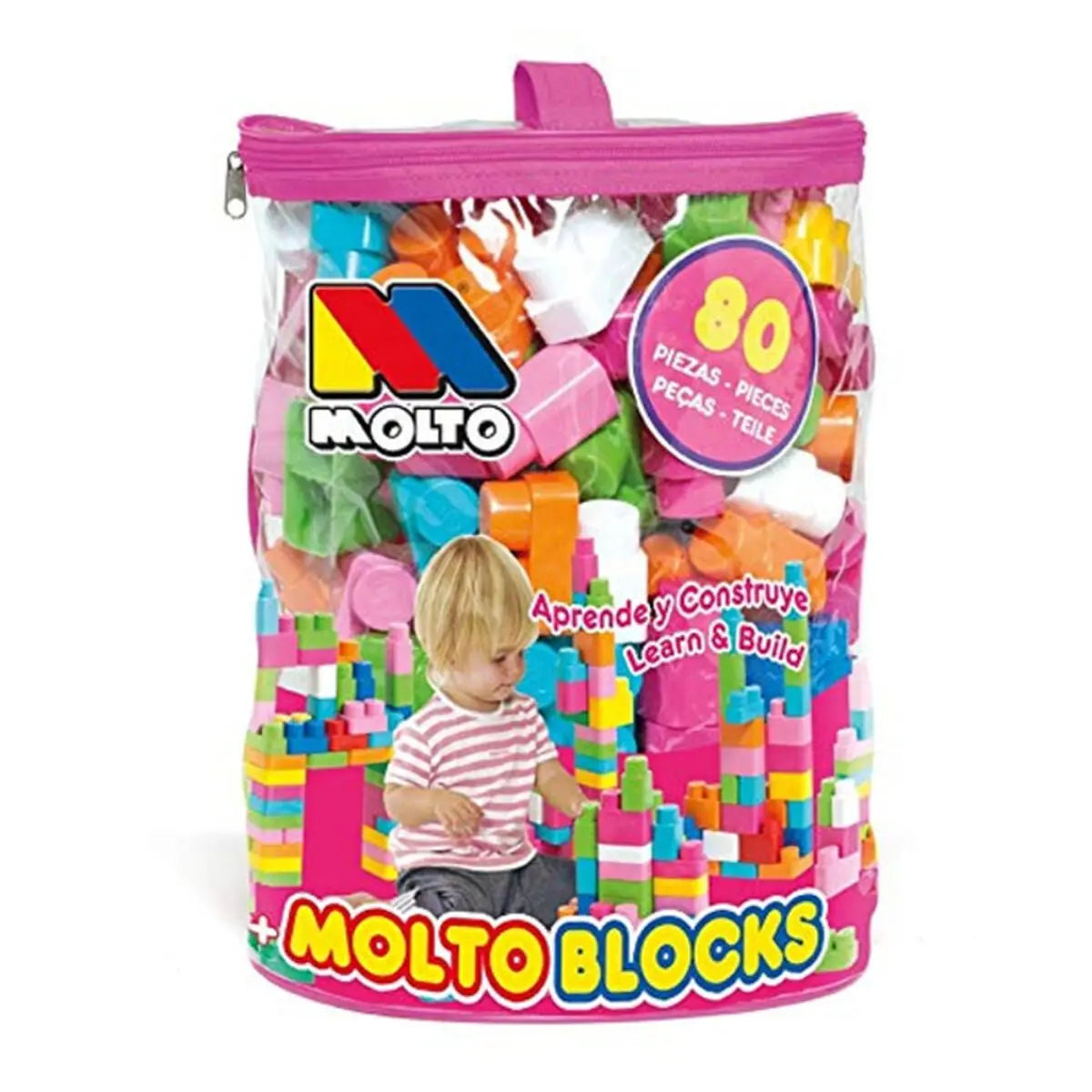 Set de construction Moltó 13461 80 Pièces - Jouets et jeux premium pour bébé
