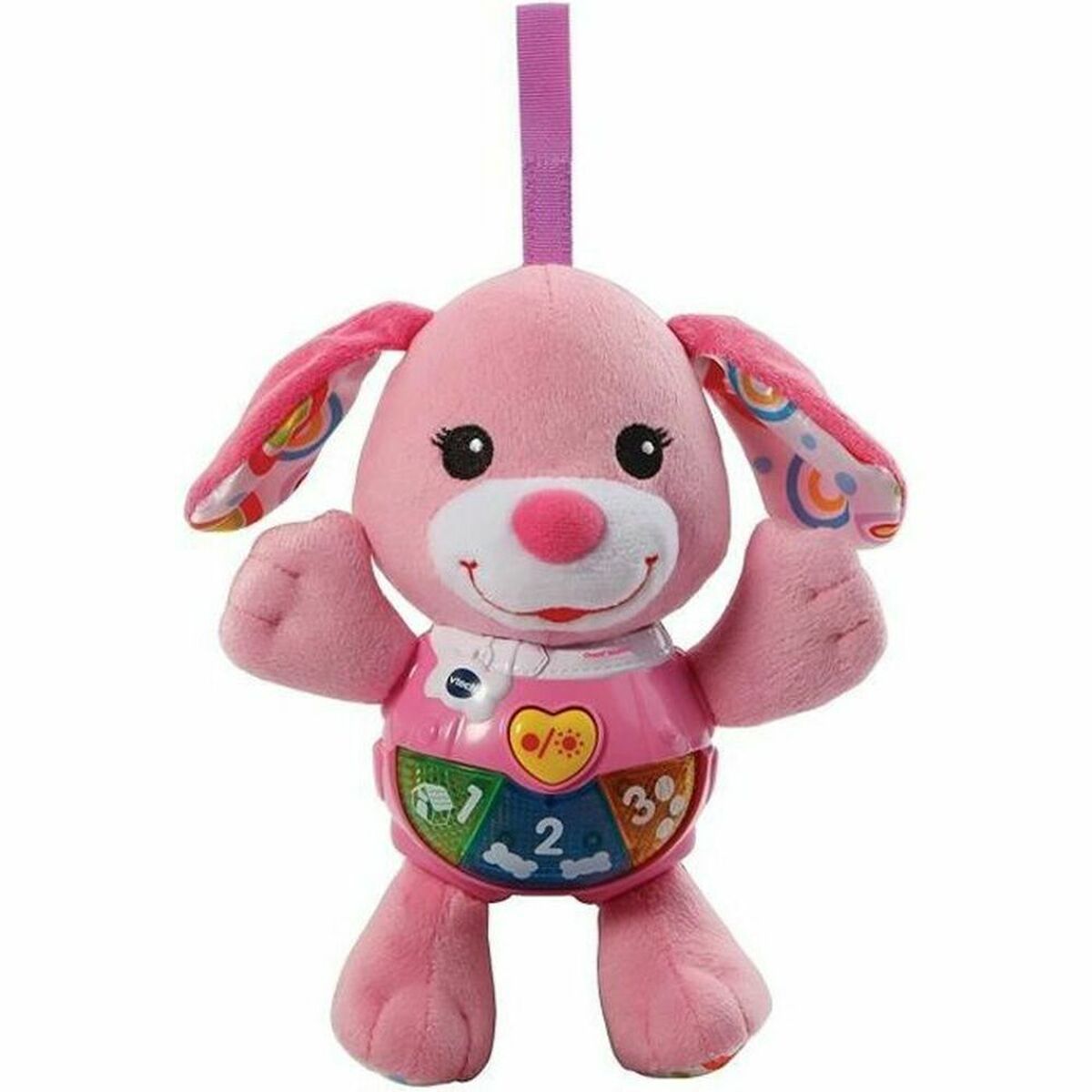 Animal de Compagnie Interactif Vtech Baby Chant' toutous Pink – Peluche Musicale Rose en Français - Bébé, Jouets pour la petite enfance premium pour bébé