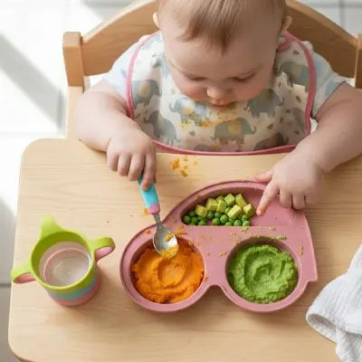 Assiette bébé ventouse | Anti-renversement - Bébé® premium pour bébé