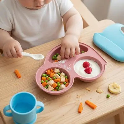 Assiette bébé ventouse | Anti-renversement - Bébé® premium pour bébé