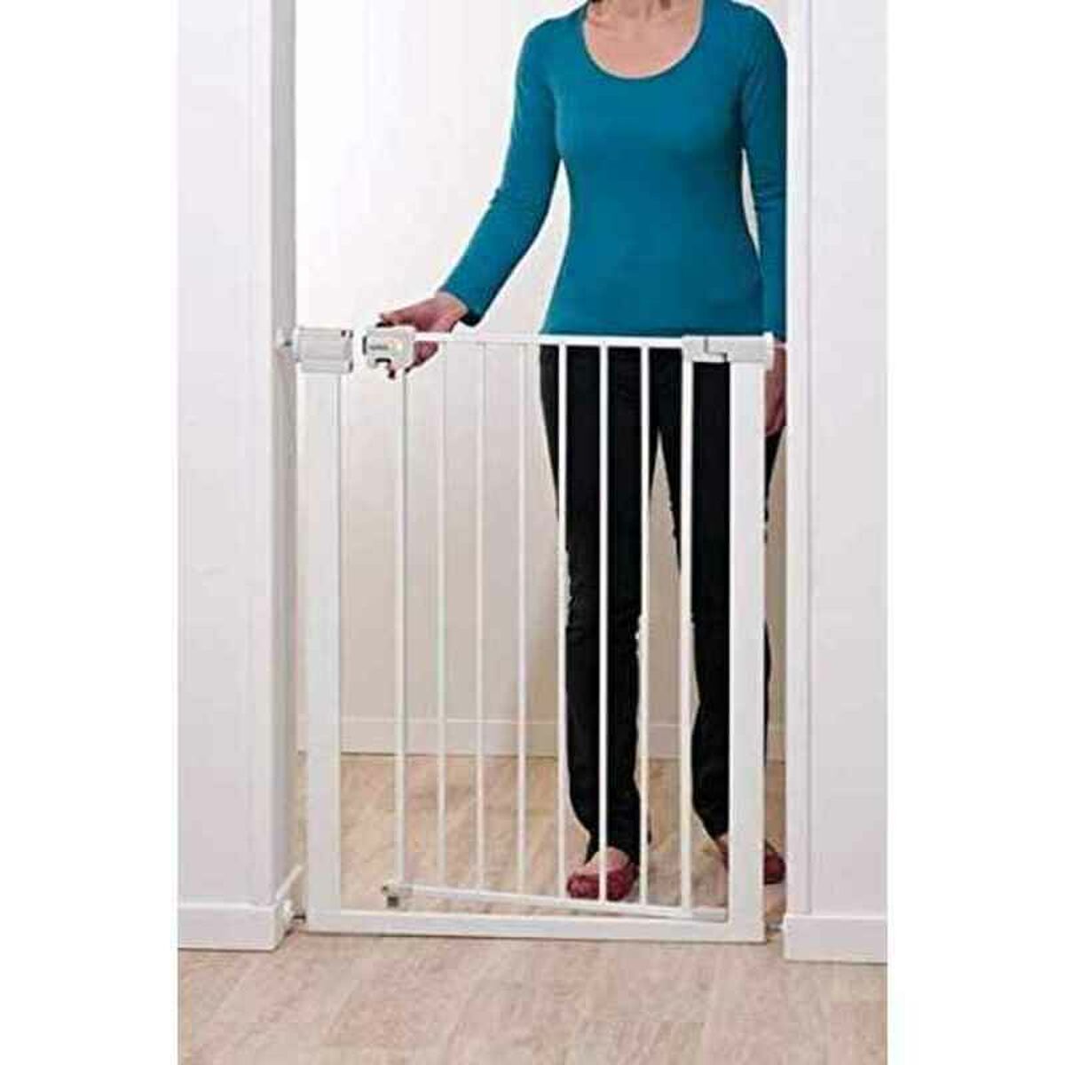 Barrière de sécurité Crazy Safety Easy Close Child Blanc - Babycute