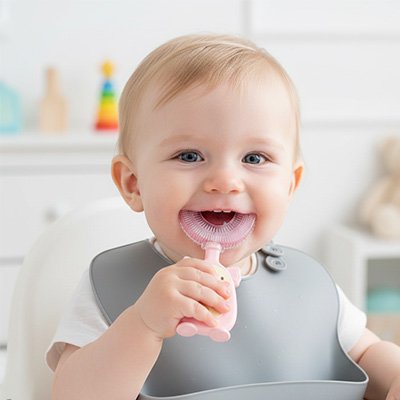Brosse à dent bébé | Douce & Ergonomique - Babycute