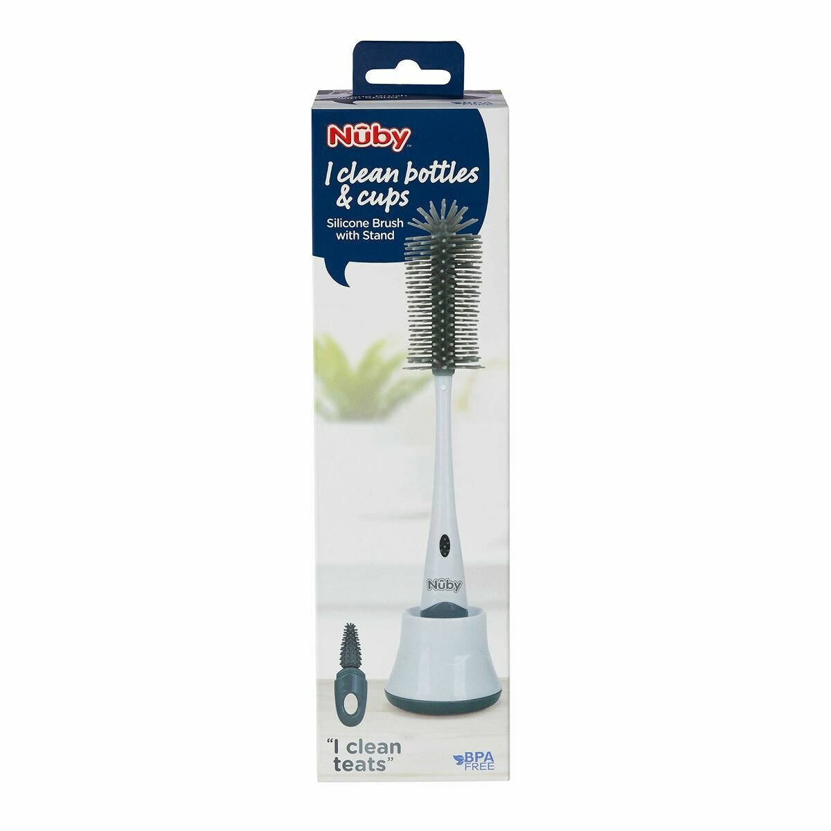 Brosse de Nettoyage Biberon et Tétine Nûby Poignée ergonomique - Babycute