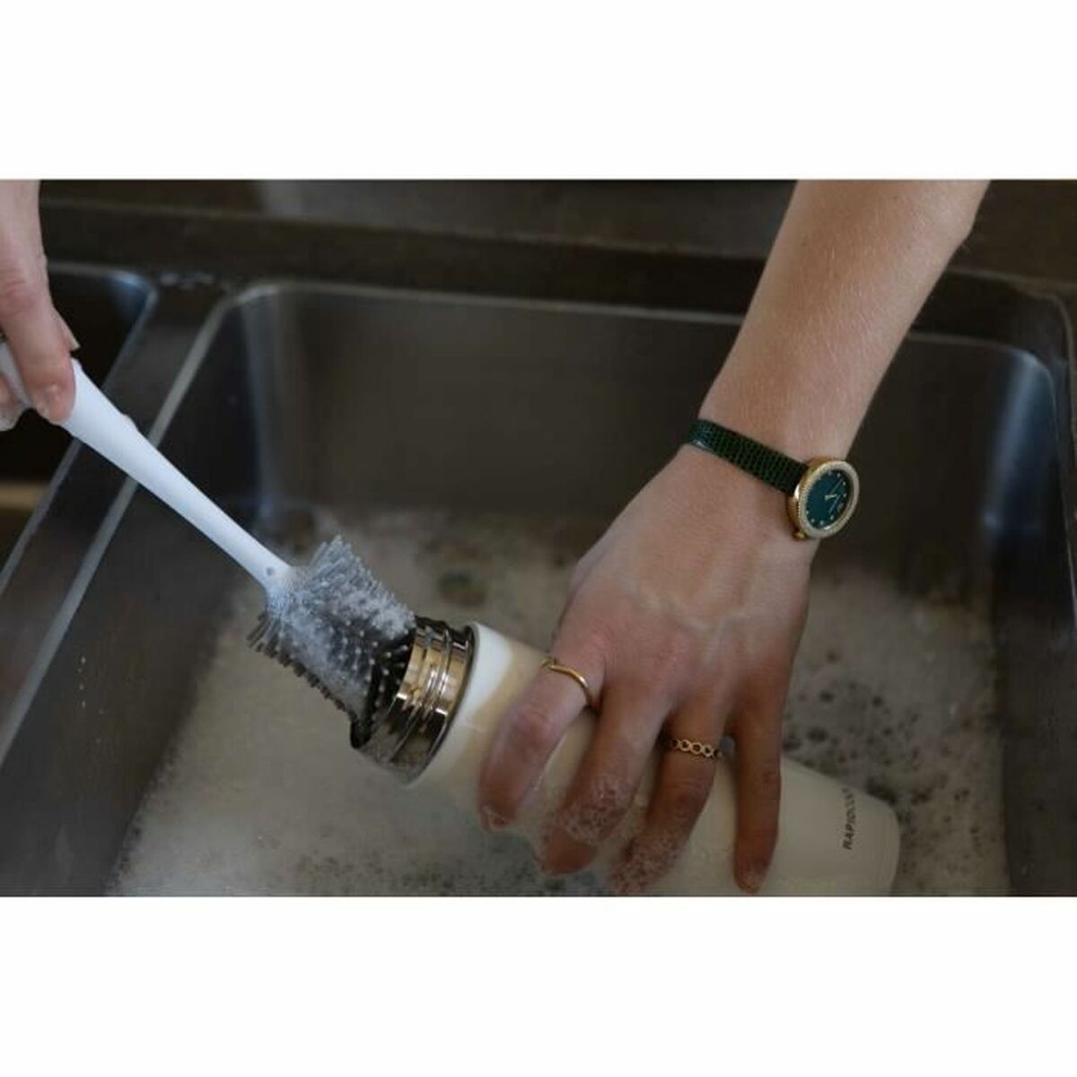 Brosse de Nettoyage Biberon et Tétine Nûby Poignée ergonomique - Babycute