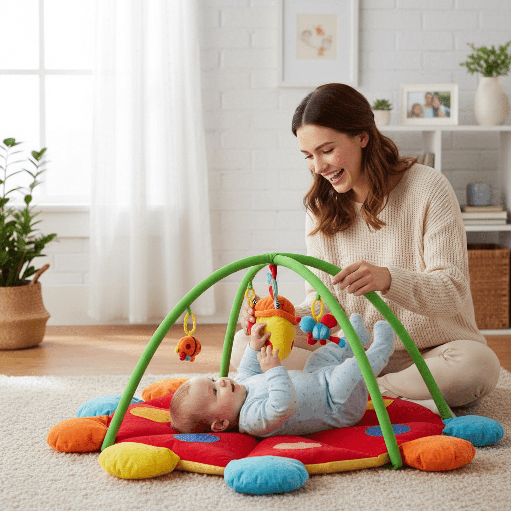Centre d'activités Couverture Coccinelle 90 cm - Babycute