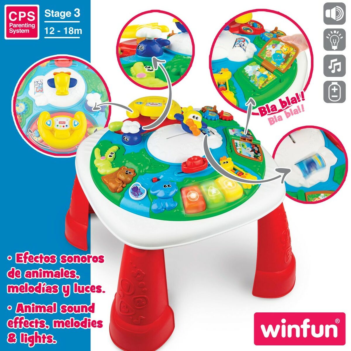Centre d'activités Winfun 2 Unités 47 x 41 x 47 cm - Babycute