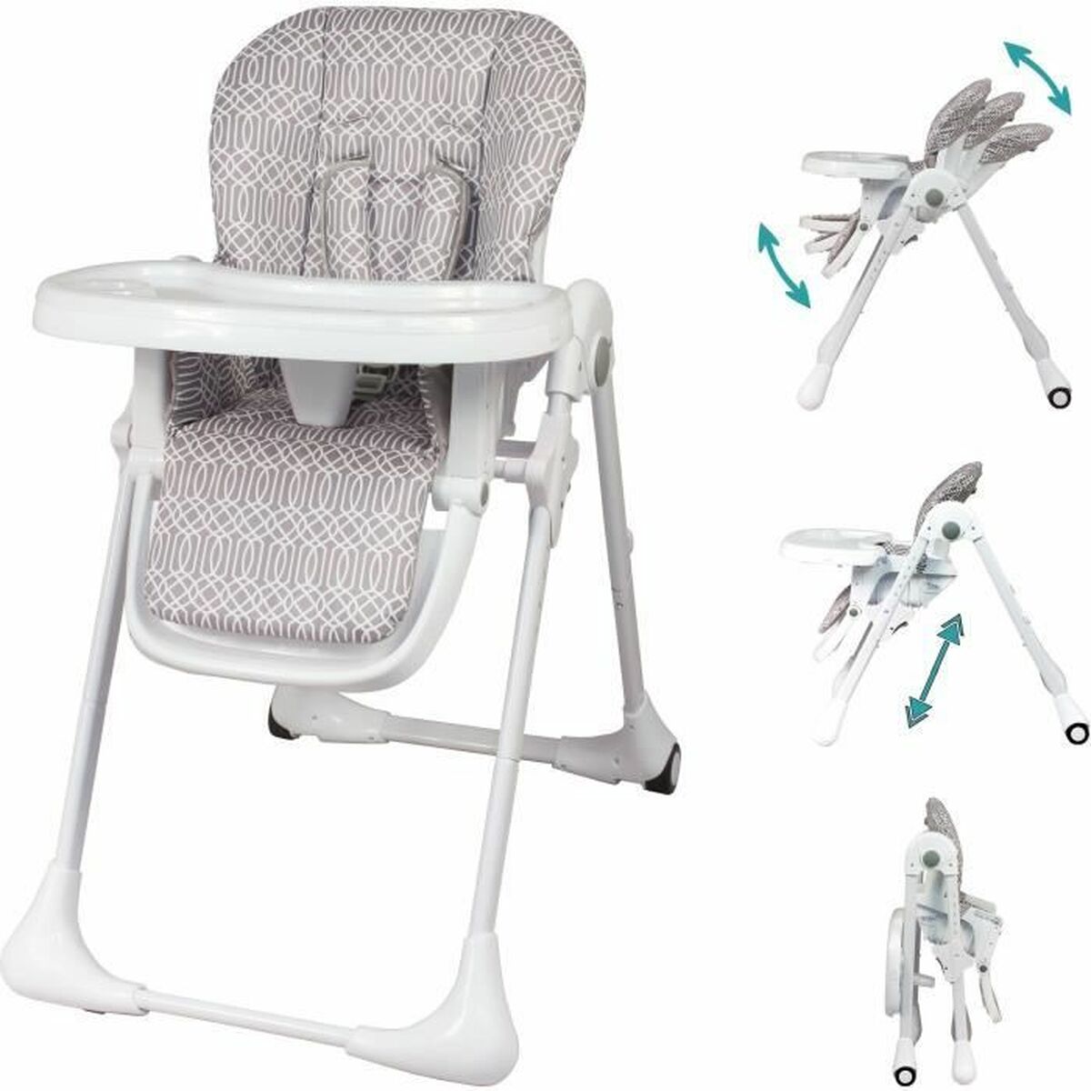 Chaise haute Bambisol Beige - Babycute