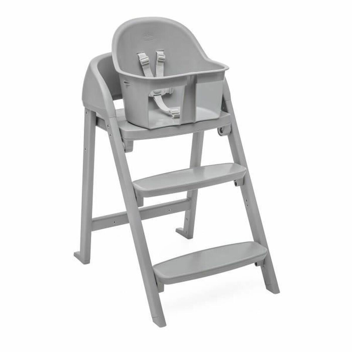Chaise haute Chicco Crescendo Lite MILAN MIST Acier inoxydable - Babycute