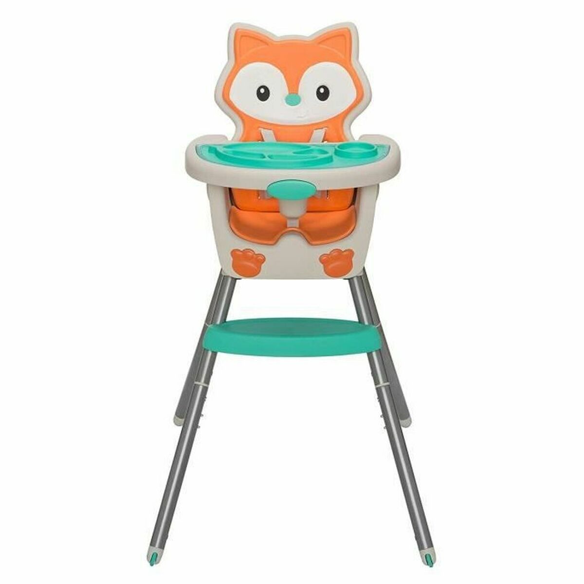 Chaise haute Infantino Orange Mousse - Babycute