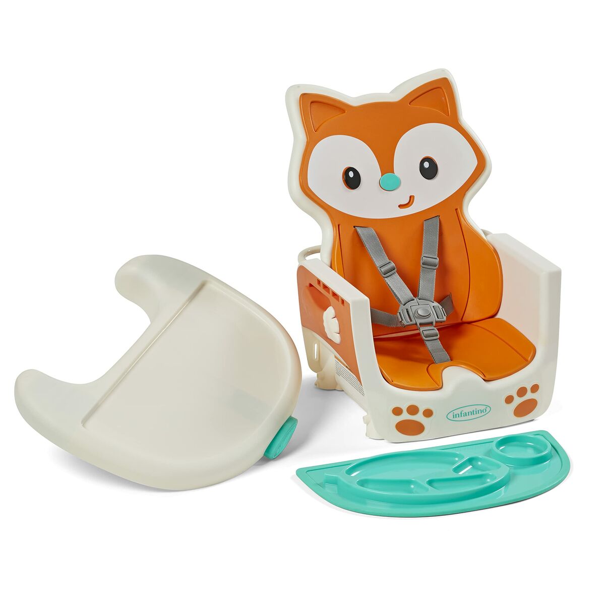 Chaise haute Infantino Orange Mousse - Babycute