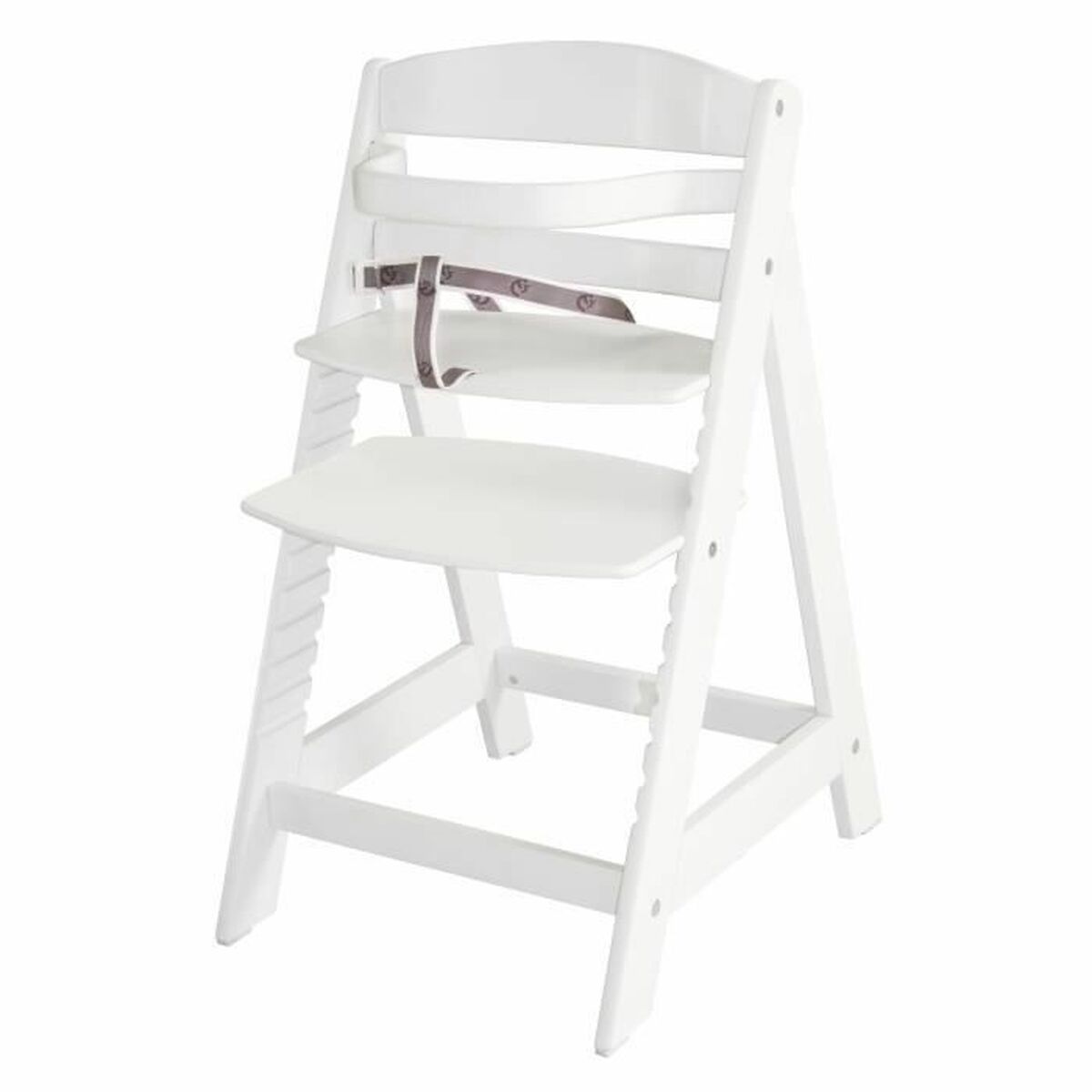Chaise haute ROBA Blanc Gris - Babycute