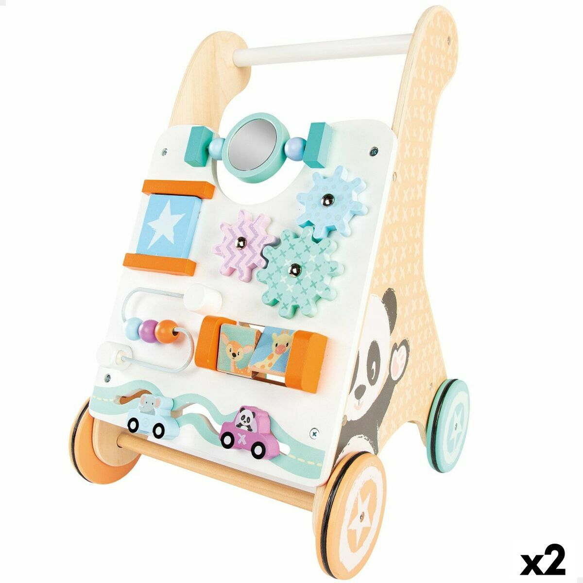 Déambulateur sur roues Woomax Centre d'activités 2 Unités 29,5 x 47 x 33 cm - Babycute