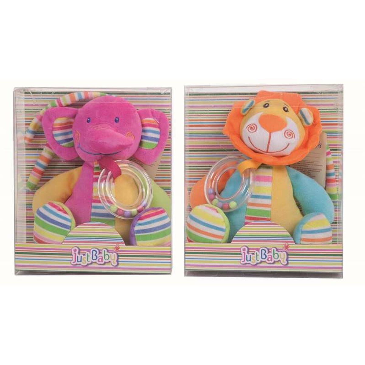 Hochet Eléphant Lion 25cm - Bébé, Jouets pour la petite enfance premium pour bébé