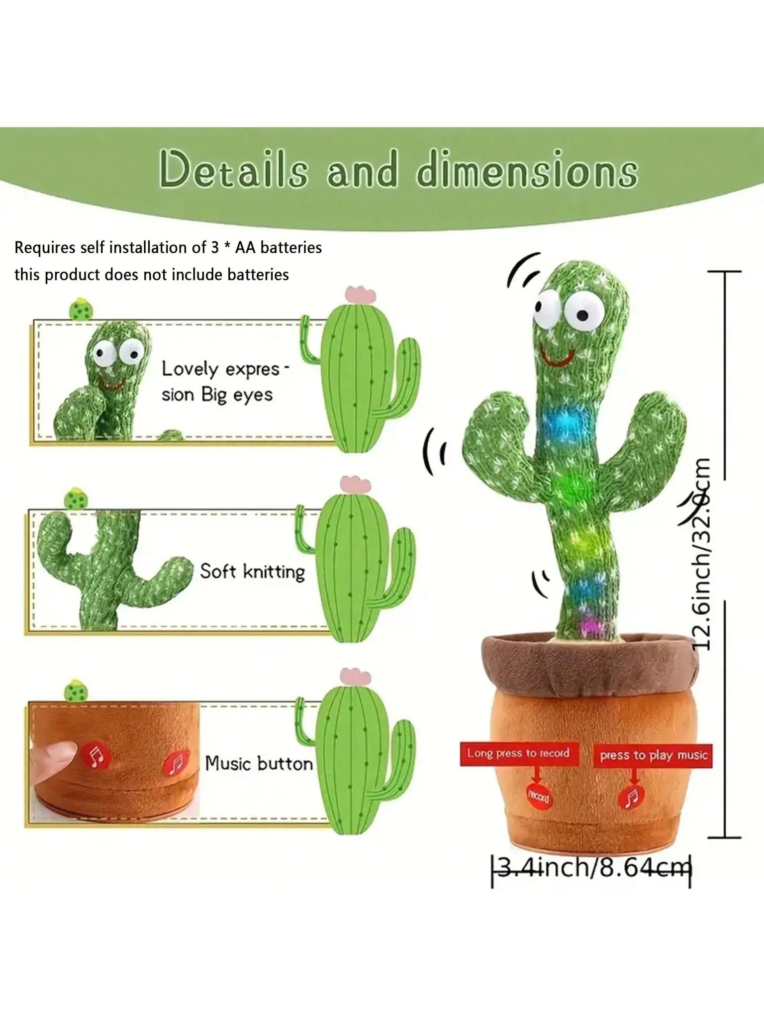 Jouet de cactus - Bébé® premium pour bébé