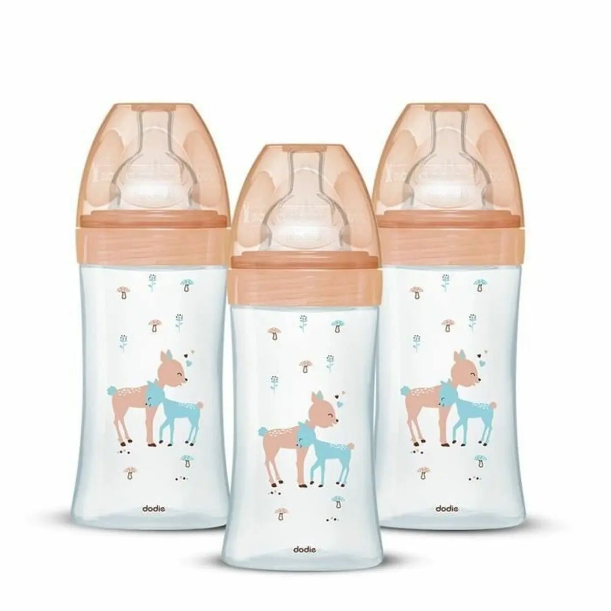 Lot de 3 Biberons Dodie 270ml - Anti - Colique avec Tétine Physiologique - Babycute