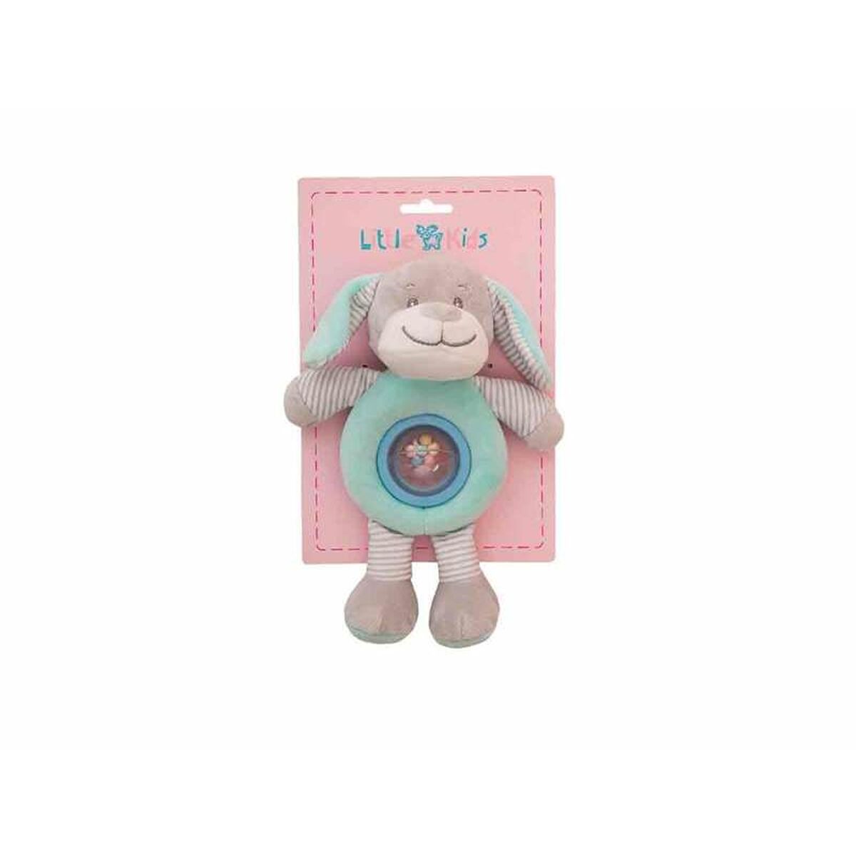 Peluche Hochet Chien Vert 25cm - Jouets et jeux, Peluches premium pour bébé
