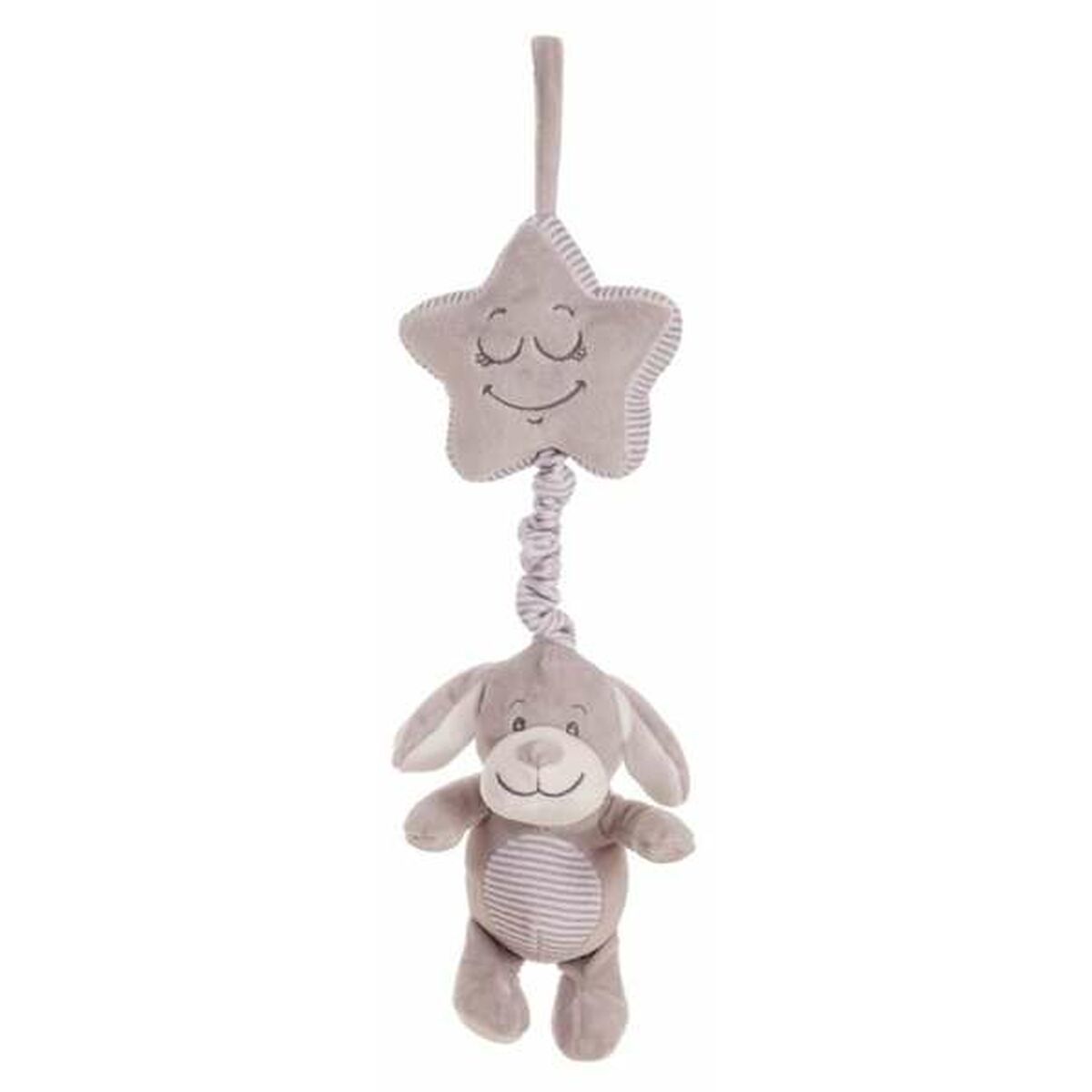 Peluche Hochet Coco 30 cm Chien - Bébé, Jouets pour la petite enfance premium pour bébé