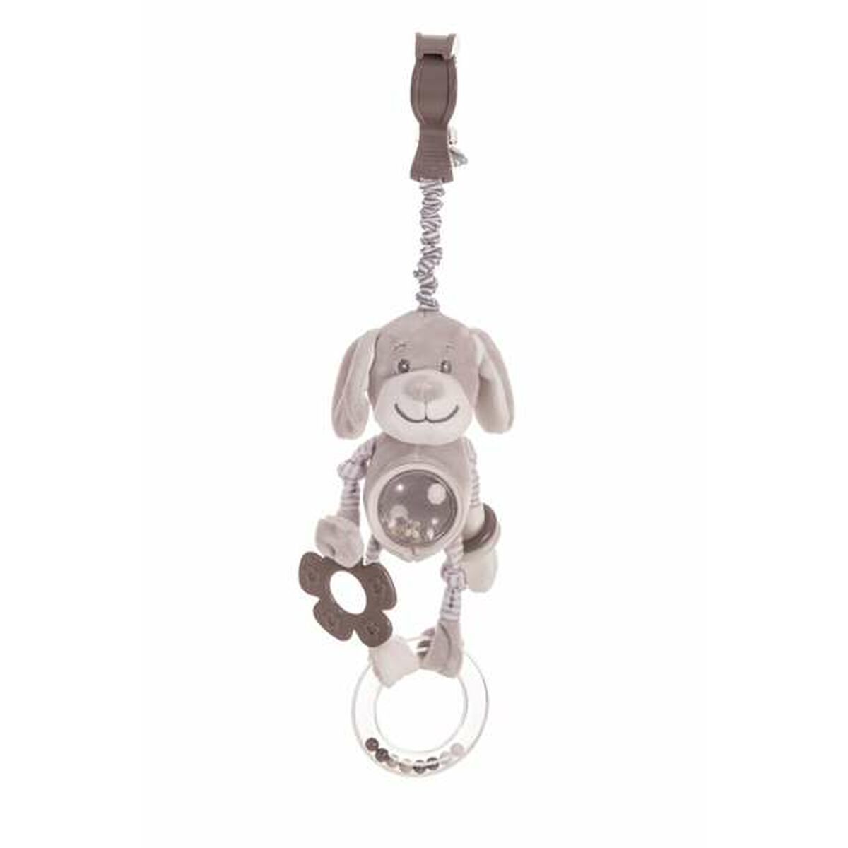 Peluche Hochet Coco Chien 28 cm - Bébé, Jouets pour la petite enfance premium pour bébé