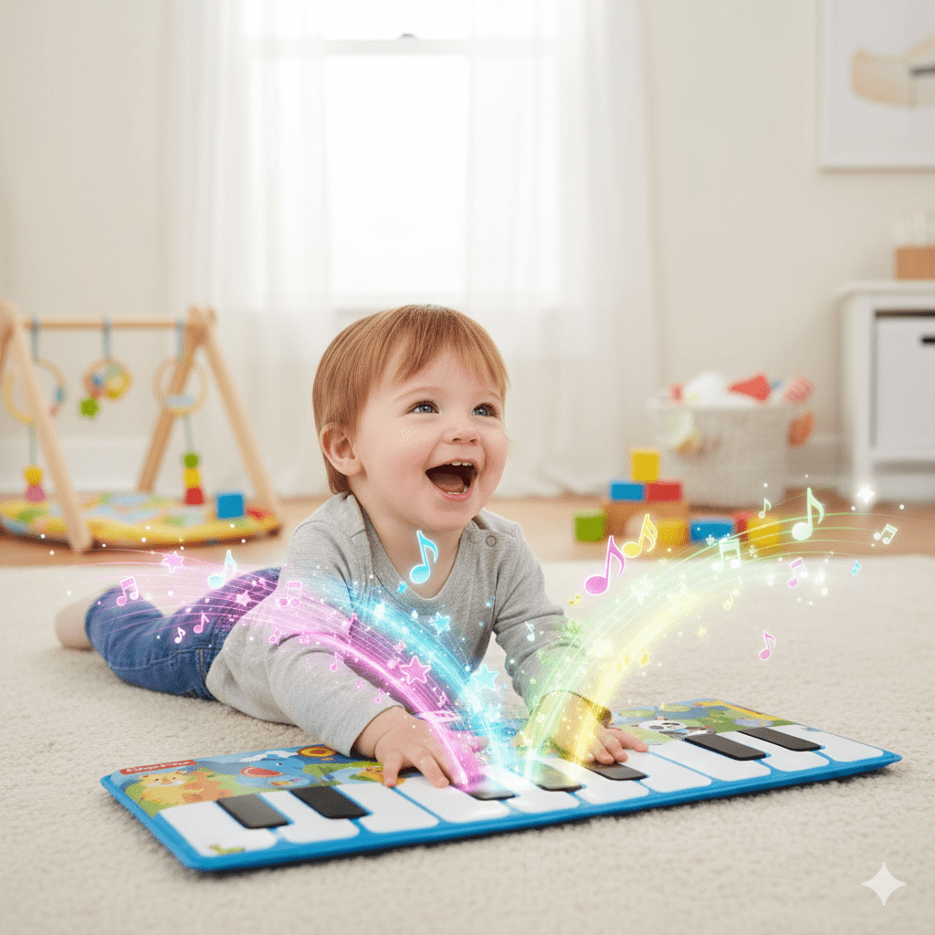 Piano Électronique Fisher-Price  Rain Forest - Jouets et jeux, Instruments de musique pour enfants premium pour bébé