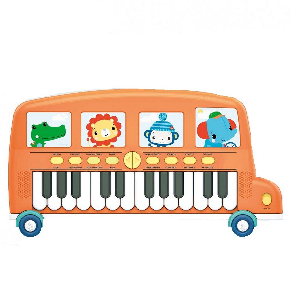 Piano jouet Fisher-Price Piano Électronique Le Bus - Jouets et jeux, Instruments de musique pour enfants premium pour bébé