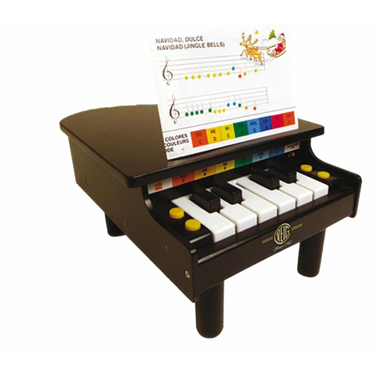 Piano Reig Marron (‎30,4 x 23,6 x 15,39 cm) - Jouets et jeux, Instruments de musique pour enfants premium pour bébé