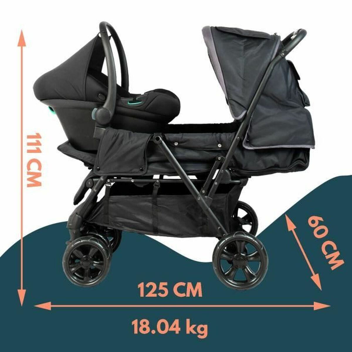 Poussette pour bébé Bambisol - Babycute