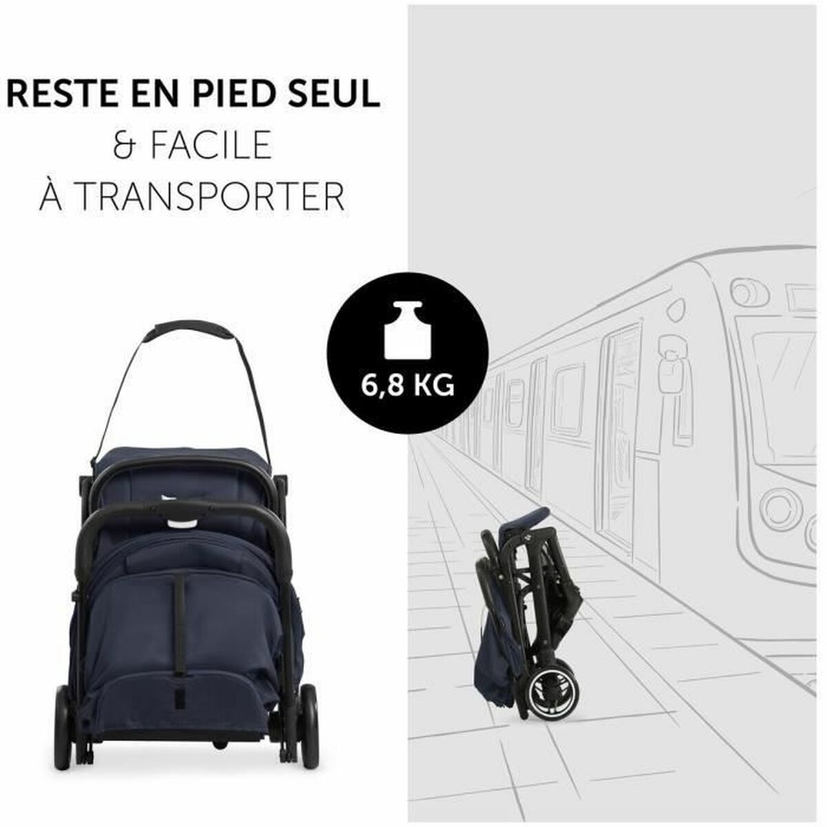 Poussette pour bébé Hauck Beige - Babycute