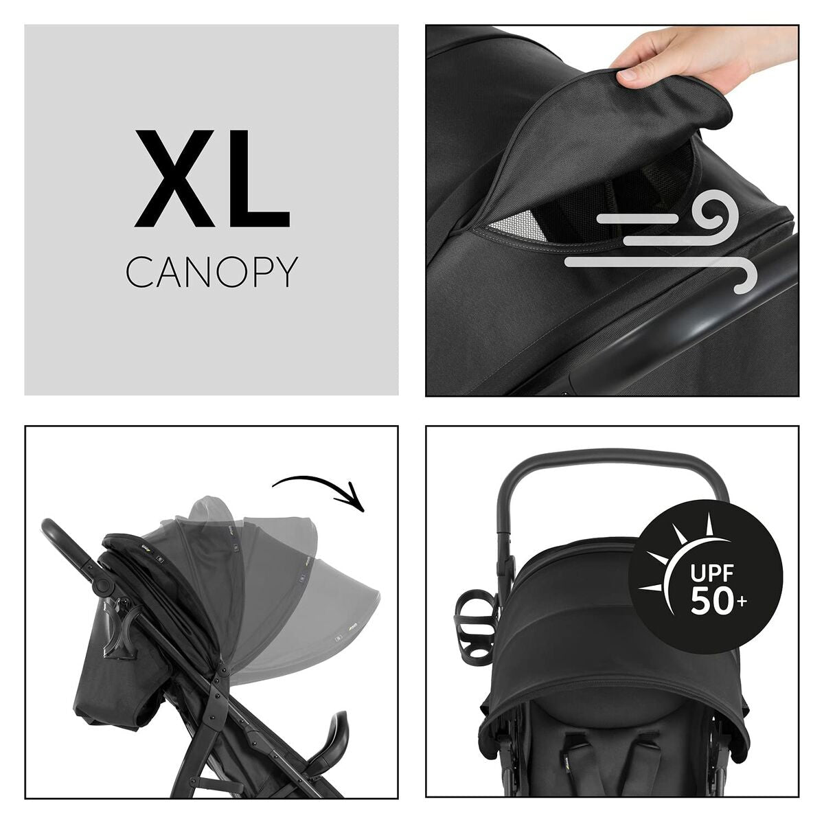 Poussette pour bébé Hauck Noir - Babycute