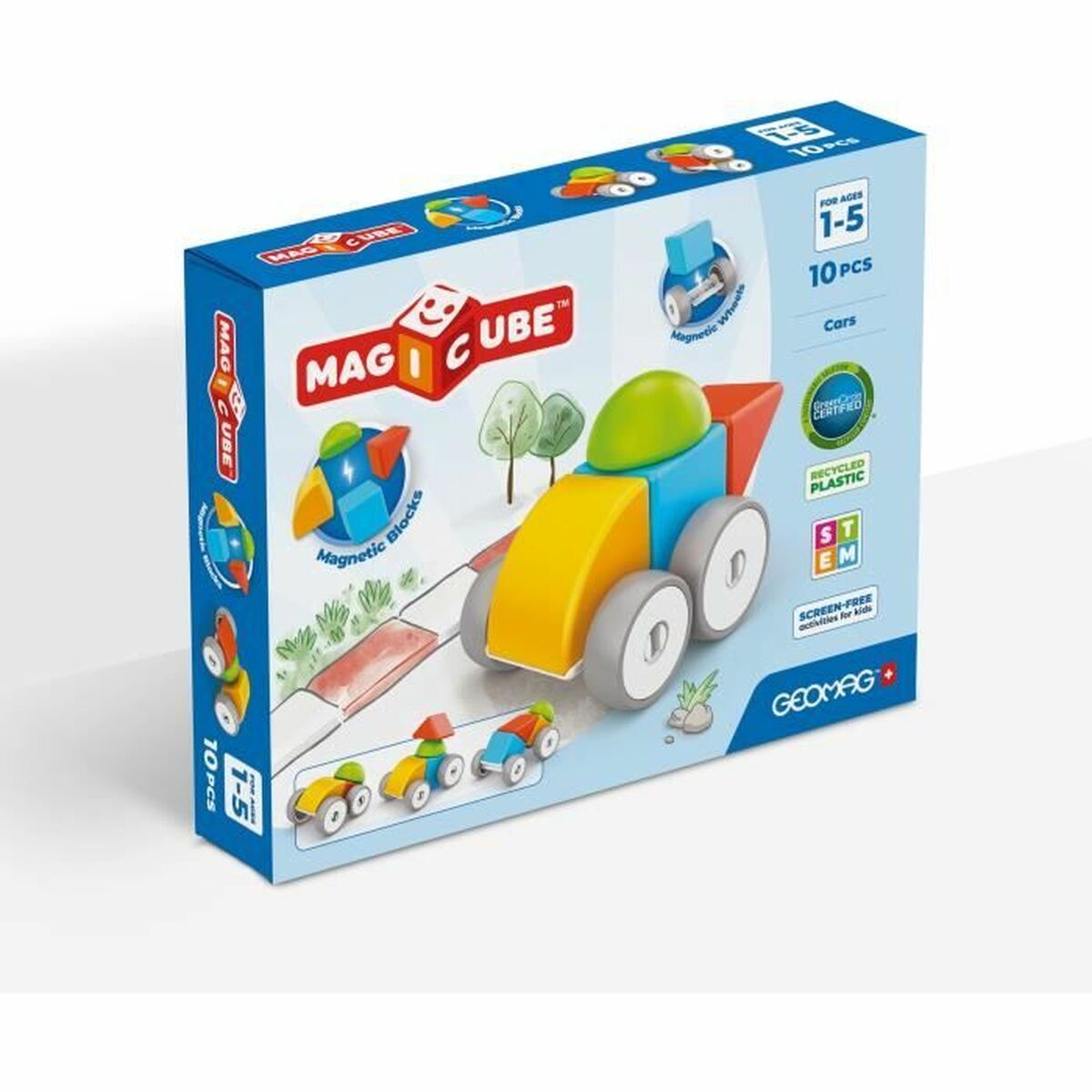 Set de construction Geomag Magicube 308 - Jouets et jeux premium pour bébé