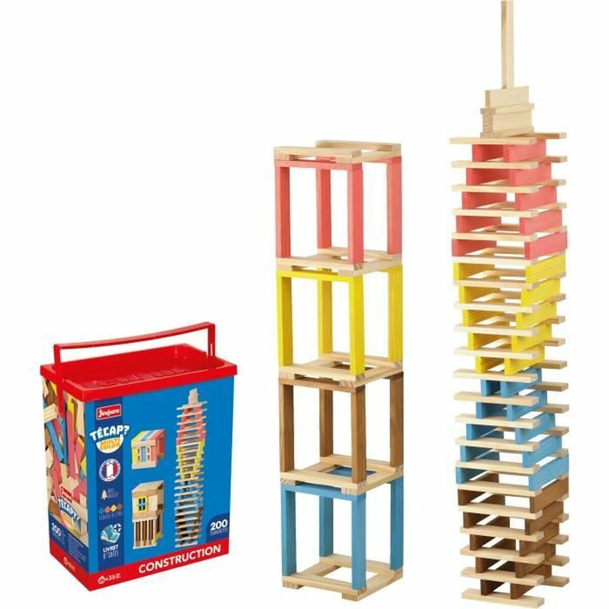 Set de construction Jeujura Técap Multicolor - Jouets et jeux premium pour bébé