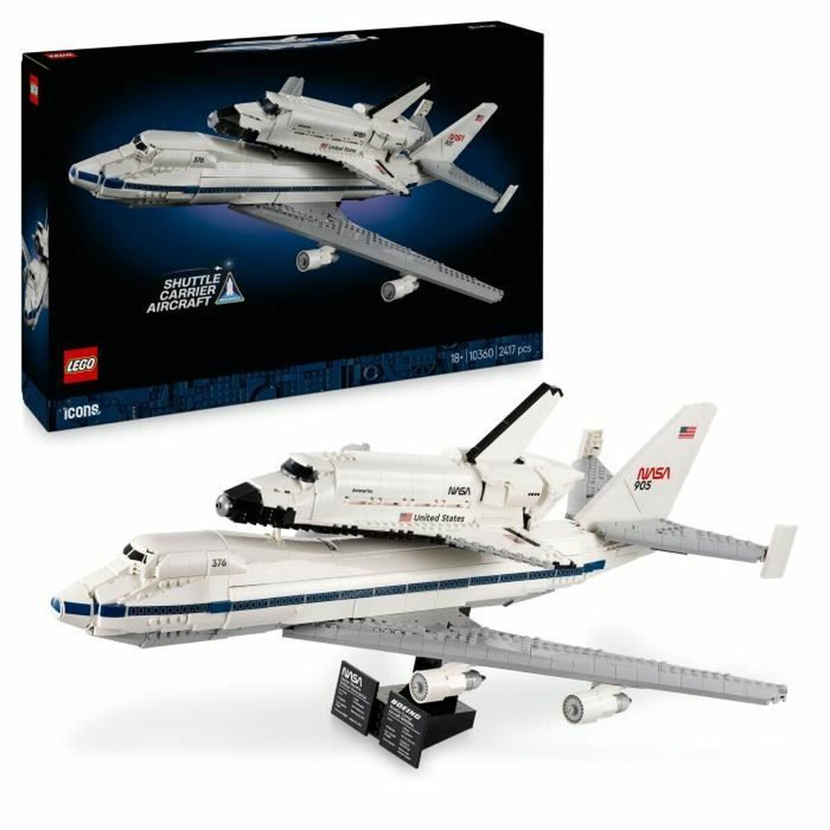 Set de construction Lego 10360 Shuttle Carrier Aircraft 2417 Pièces - Jouets et jeux premium pour bébé