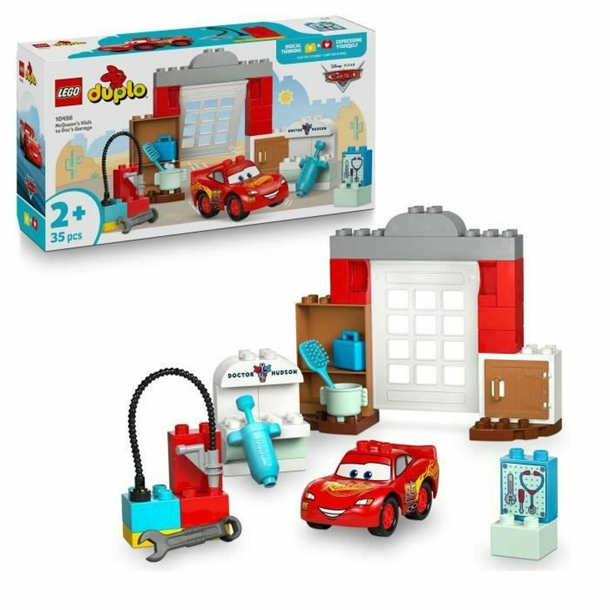 Set de construction Lego 10456 Lightning McQueen visits Doc 35 Pièces - Jouets et jeux premium pour bébé