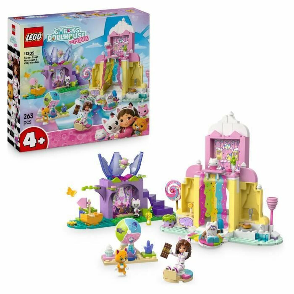 Set de construction Lego 11205 Sweet Treat Mountain and Kitty Garden 263 Pièces - Jouets et jeux premium pour bébé