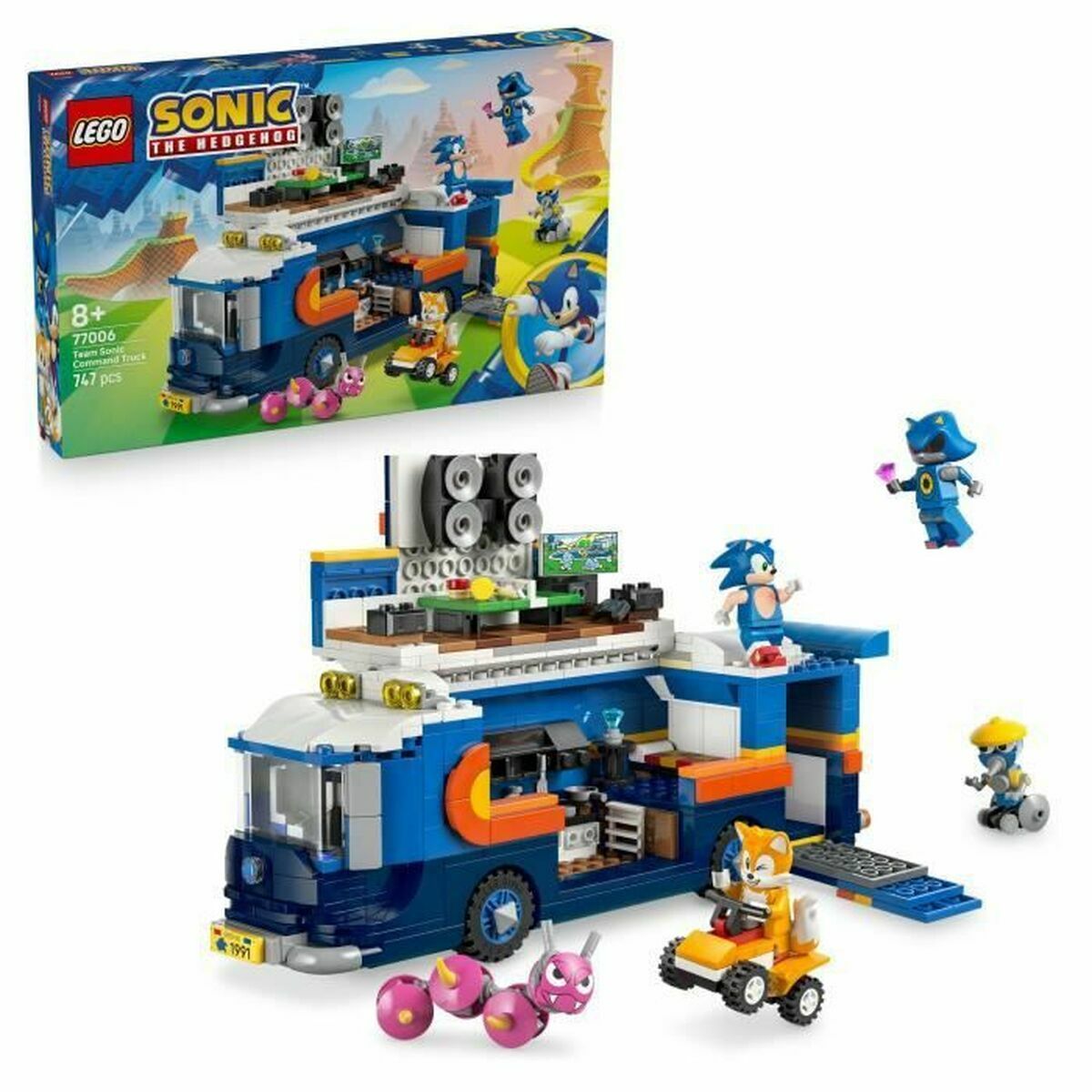 Set de construction Lego 77006 Team Sonic Command Truck 747 Pièces - Jouets et jeux premium pour bébé