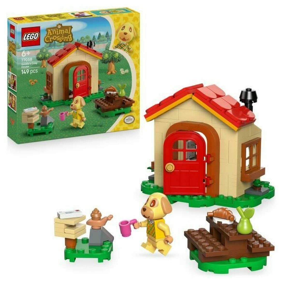 Set de construction Lego 77058 Animal Crossing Tere's cosy home 149 Pièces - Jouets et jeux premium pour bébé