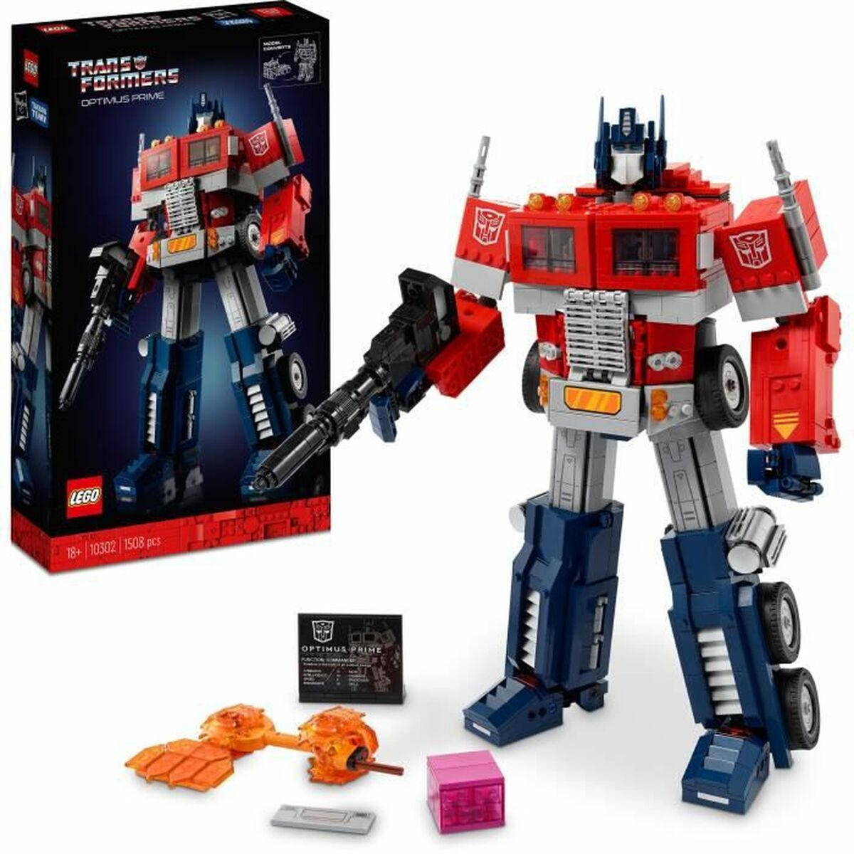 Set de construction   Lego  Icons 10302 Optimus Prime Transformers - Jouets et jeux premium pour bébé