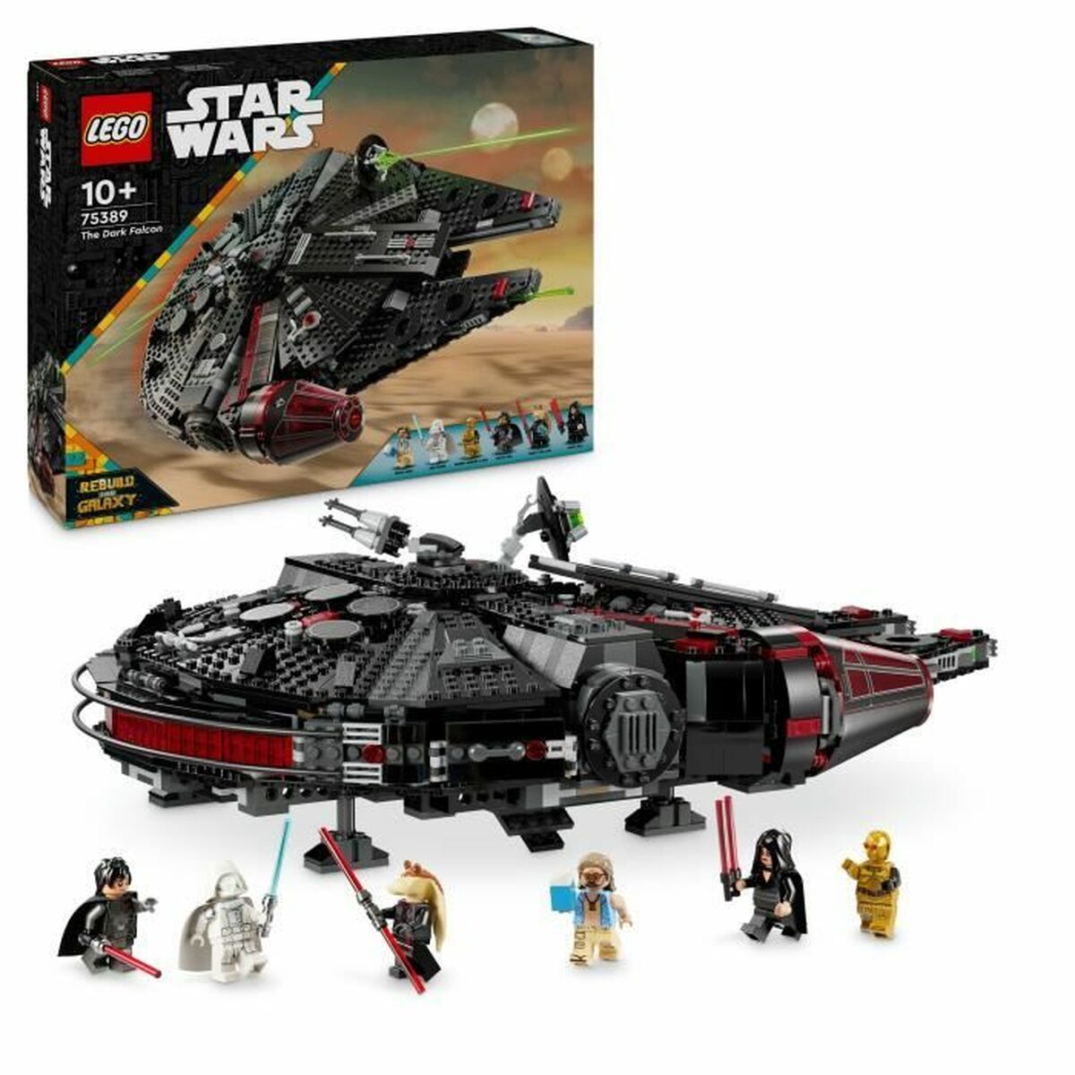 Set de construction Lego Star Wars 75389 Black Falcon Multicouleur 1579 Pièces - Jouets et jeux premium pour bébé