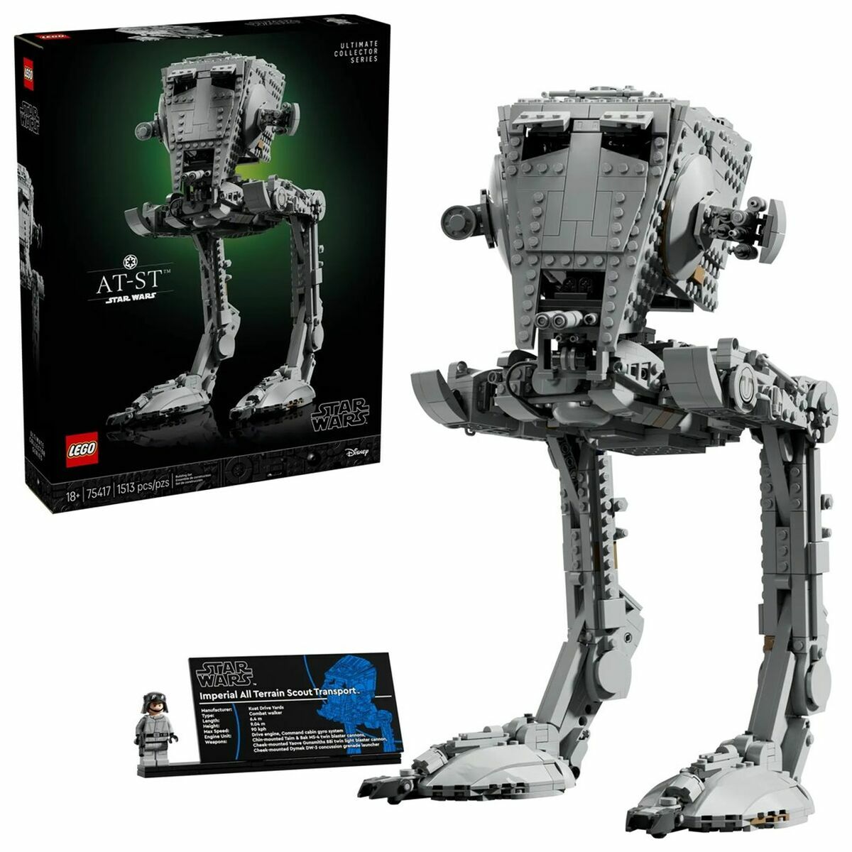 Set de construction Lego STAR WARS 75417 AT-ST - Jouets et jeux premium pour bébé