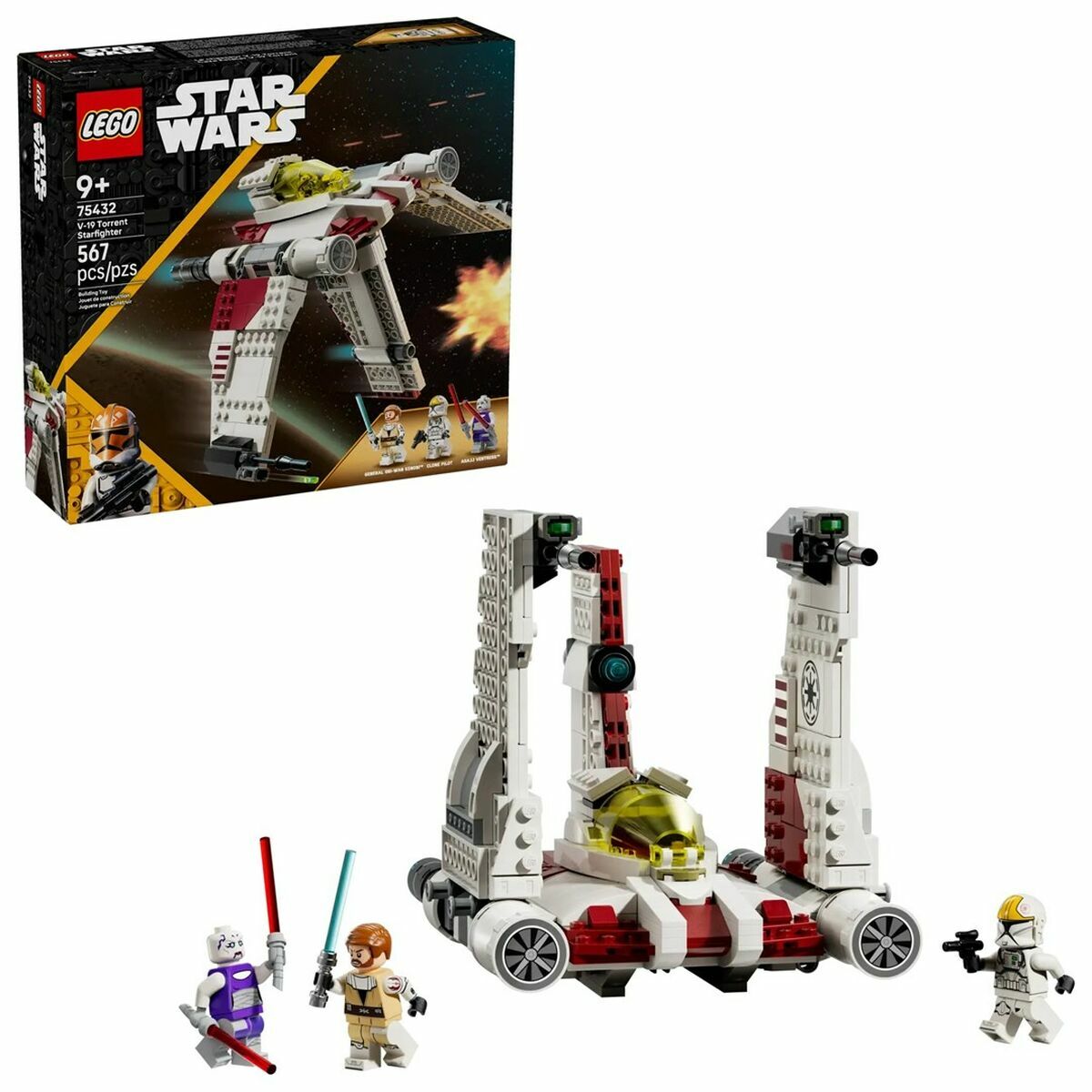 Set de construction Lego STAR WARS 75432 V-19 Torrent Starfighter - Jouets et jeux premium pour bébé