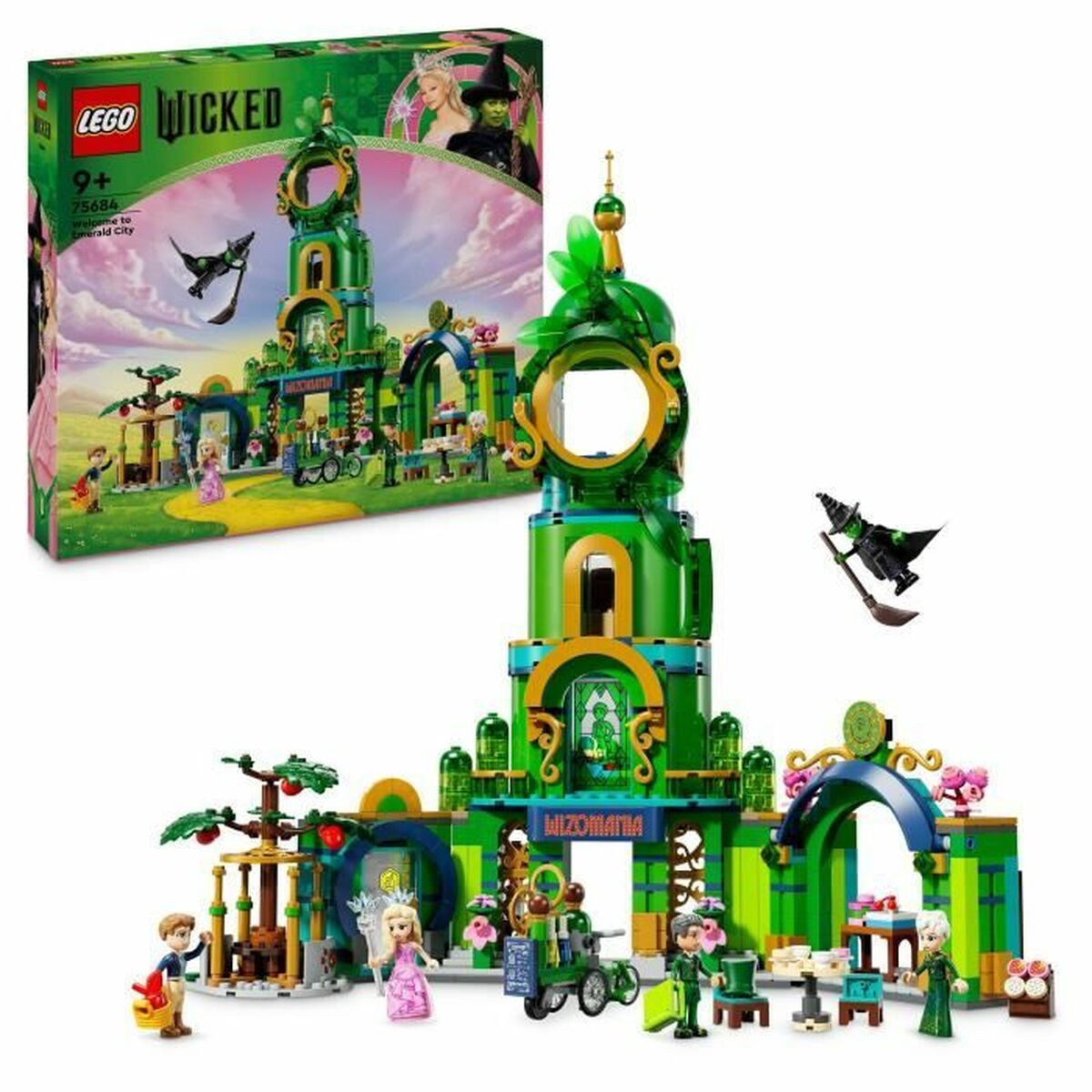 Set de construction Lego Wicked 75684 Welcome to Emerald City 945 Pièces - Jouets et jeux premium pour bébé