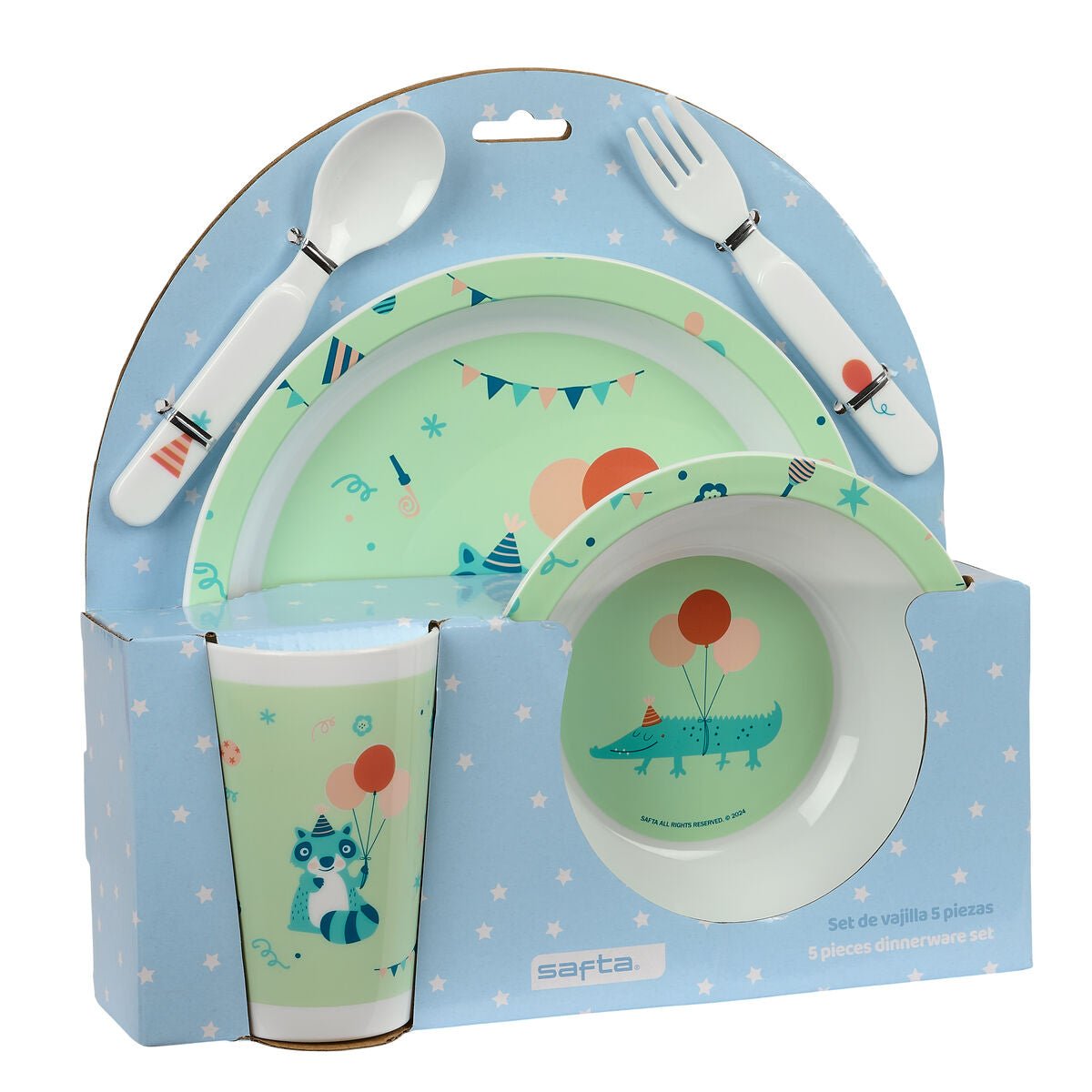 Set de vaisselle pour enfants Safta Fiesta Polyester 26 x 26 x 9 cm - Babycute