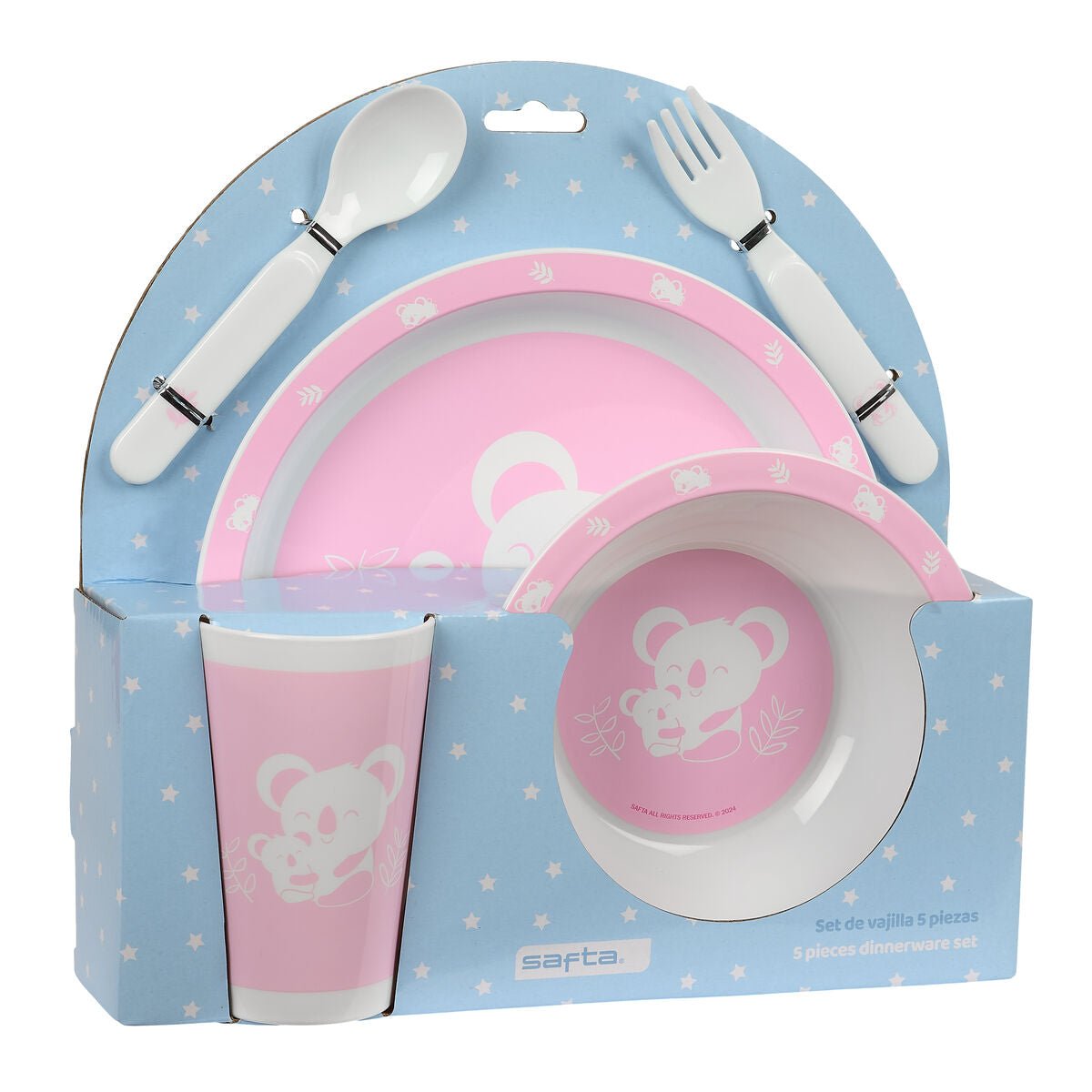 Set de vaisselle pour enfants Safta Koala Polyester 26 x 26 x 9 cm - Babycute