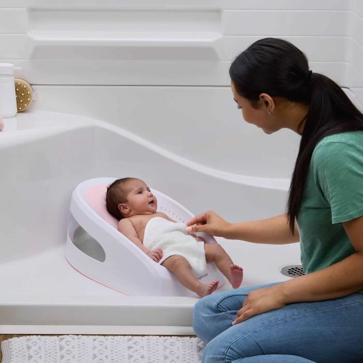 Siège de baignoire Ingenuity Rose 21,8 x 34,5 x 56,4 cm TPE - Babycute