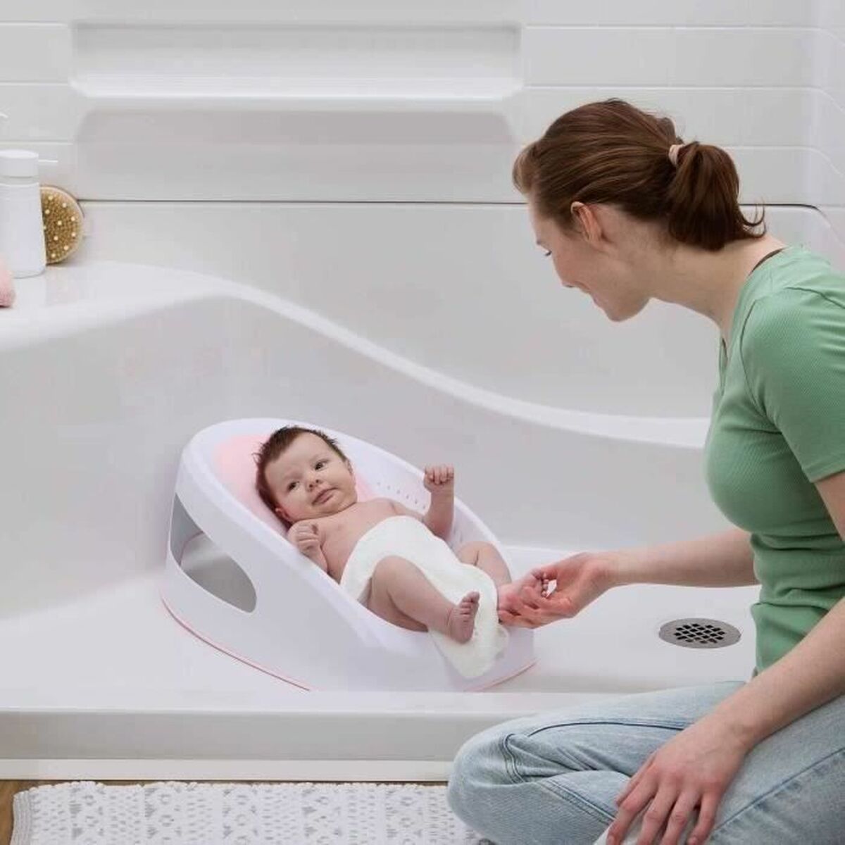 Siège de baignoire Ingenuity Rose 21,8 x 34,5 x 56,4 cm TPE - Babycute