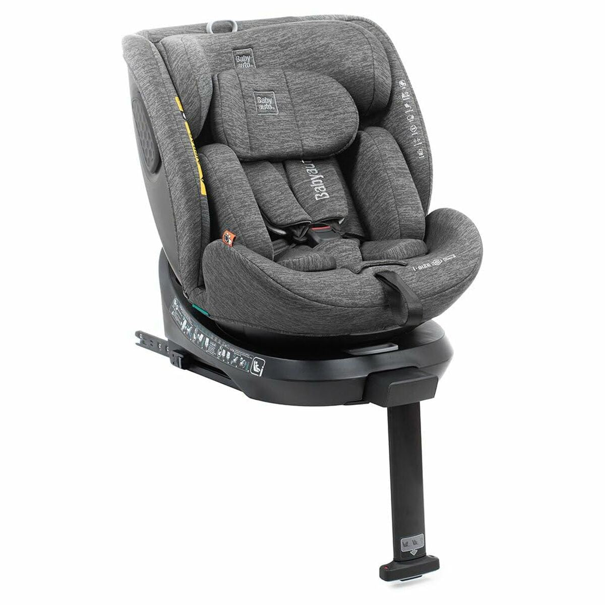 Siège de Voiture Babyauto CORE Gris 0 (de 0 a 10 kilos) I (9 - 18 kg) II (15 - 25 kg) III (22 - 36 kg) Enfant ECE R129/04 - Babycute