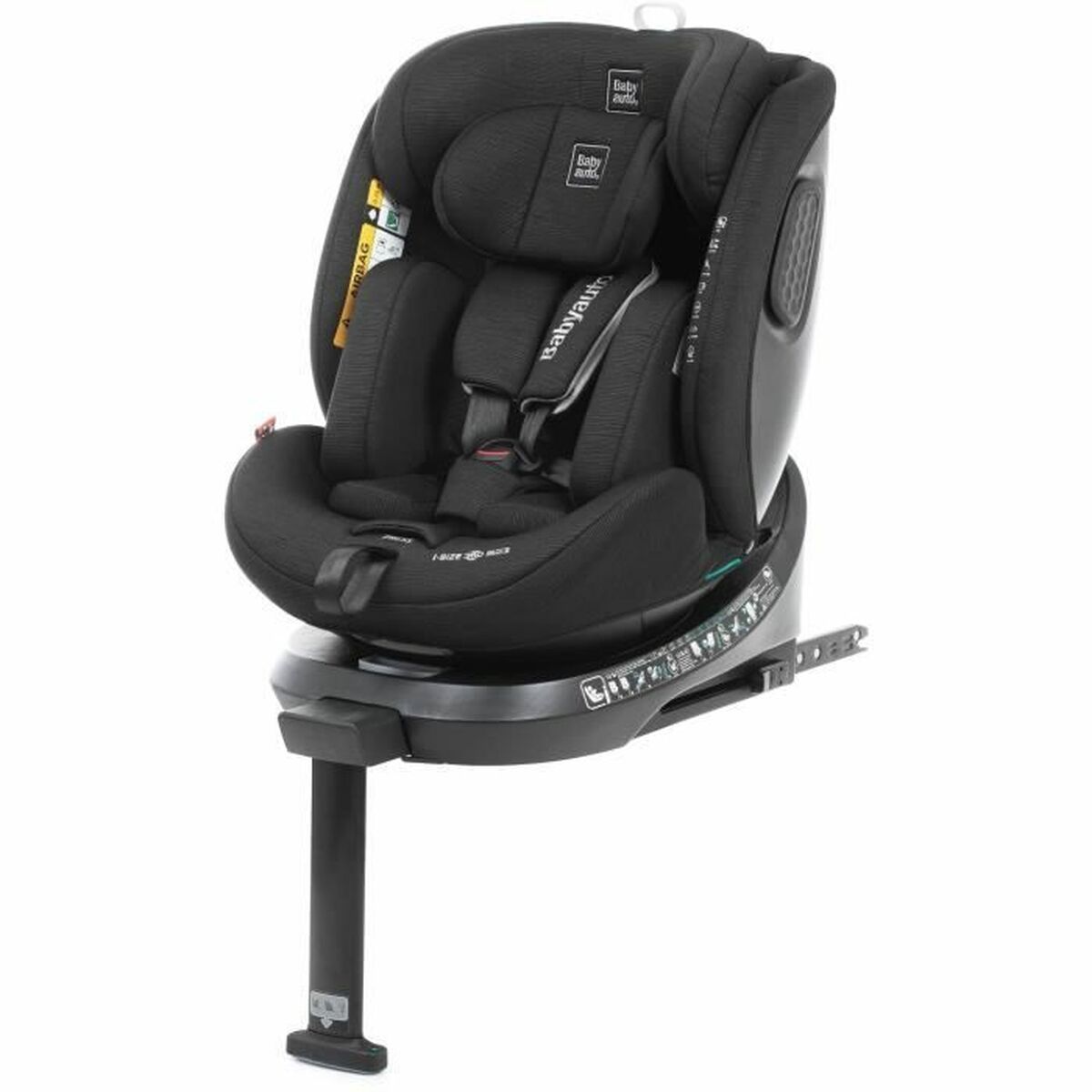 Siège de Voiture Babyauto CORE Noir 0 (de 0 a 10 kilos) I (9 - 18 kg) II (15 - 25 kg) III (22 - 36 kg) Enfant ECE R129/04 - Babycute