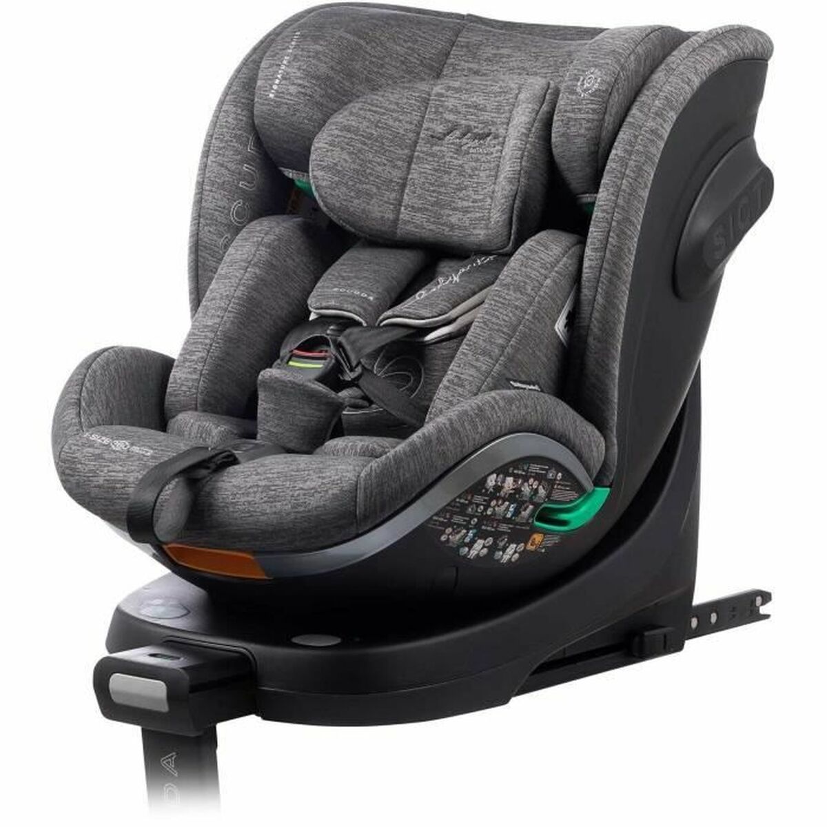Siège de Voiture Babyauto SCUDDA GREY DOBBY Gris 0 (de 0 a 10 kilos) 0+ (de 0 a 13 kilos) I (9 - 18 kg) II (15 - 25 kg) III (22 - Babycute