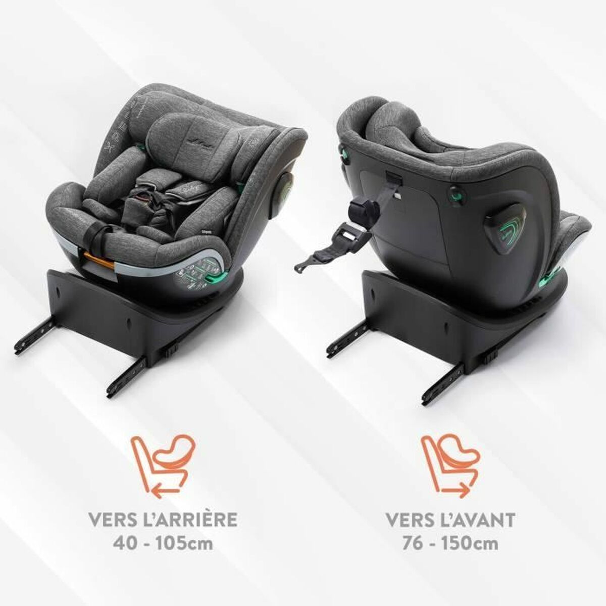 Siège de Voiture Babyauto XPERTA GREY DOBBY Gris 0 (de 0 a 10 kilos) I (9 - 18 kg) II (15 - 25 kg) III (22 - 36 kg) Enfant ECE R12 - Babycute
