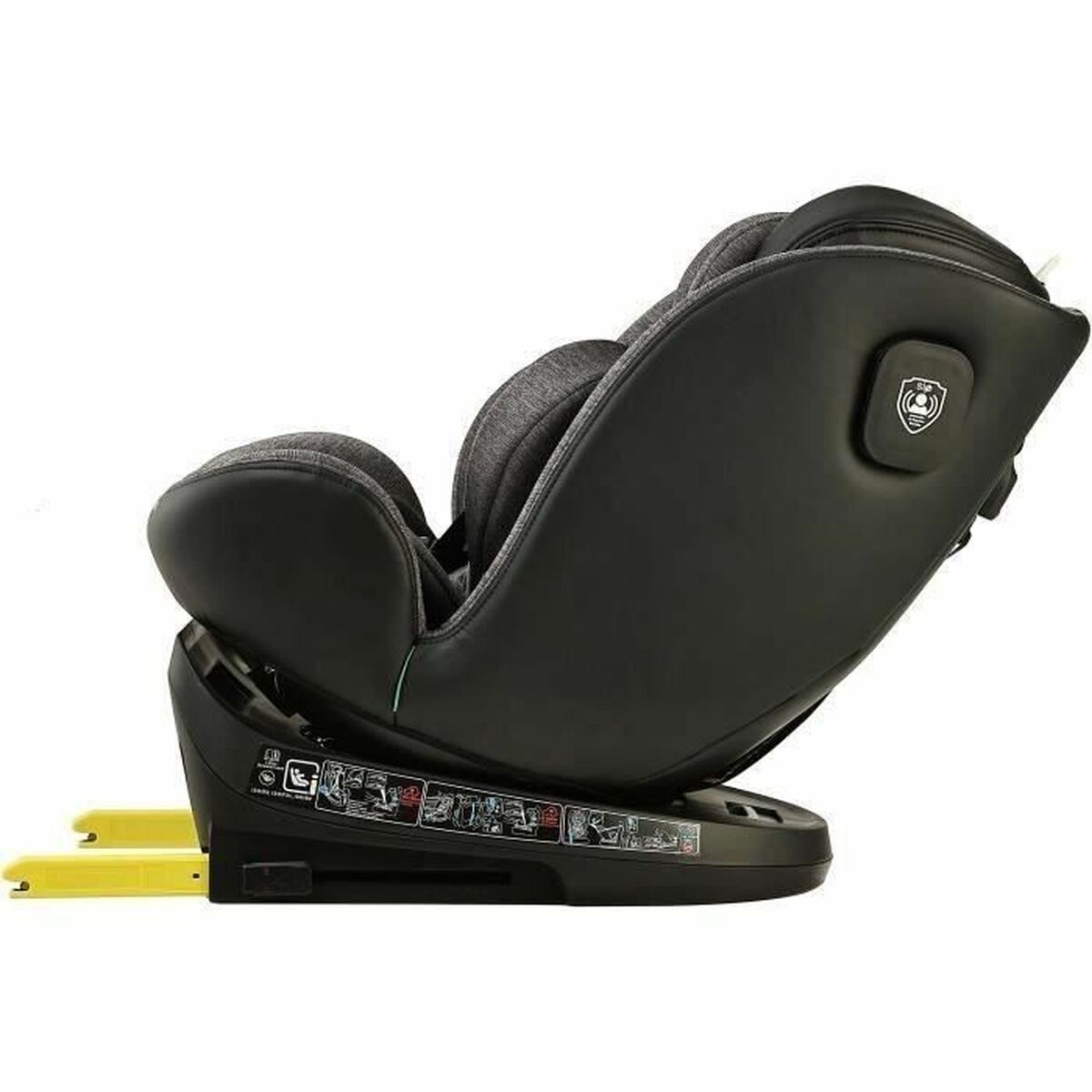 Siège de Voiture BBGO Gris 0 (de 0 a 10 kilos) 0+ (de 0 a 13 kilos) I (9 - 18 kg) II (15 - 25 kg) III (22 - 36 kg) Enfant ECE R129 - Babycute